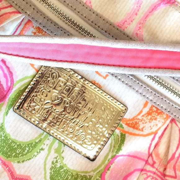 Coach Poppy Scribble Signature Fabric/Leather Bag - Picture 10 of 13